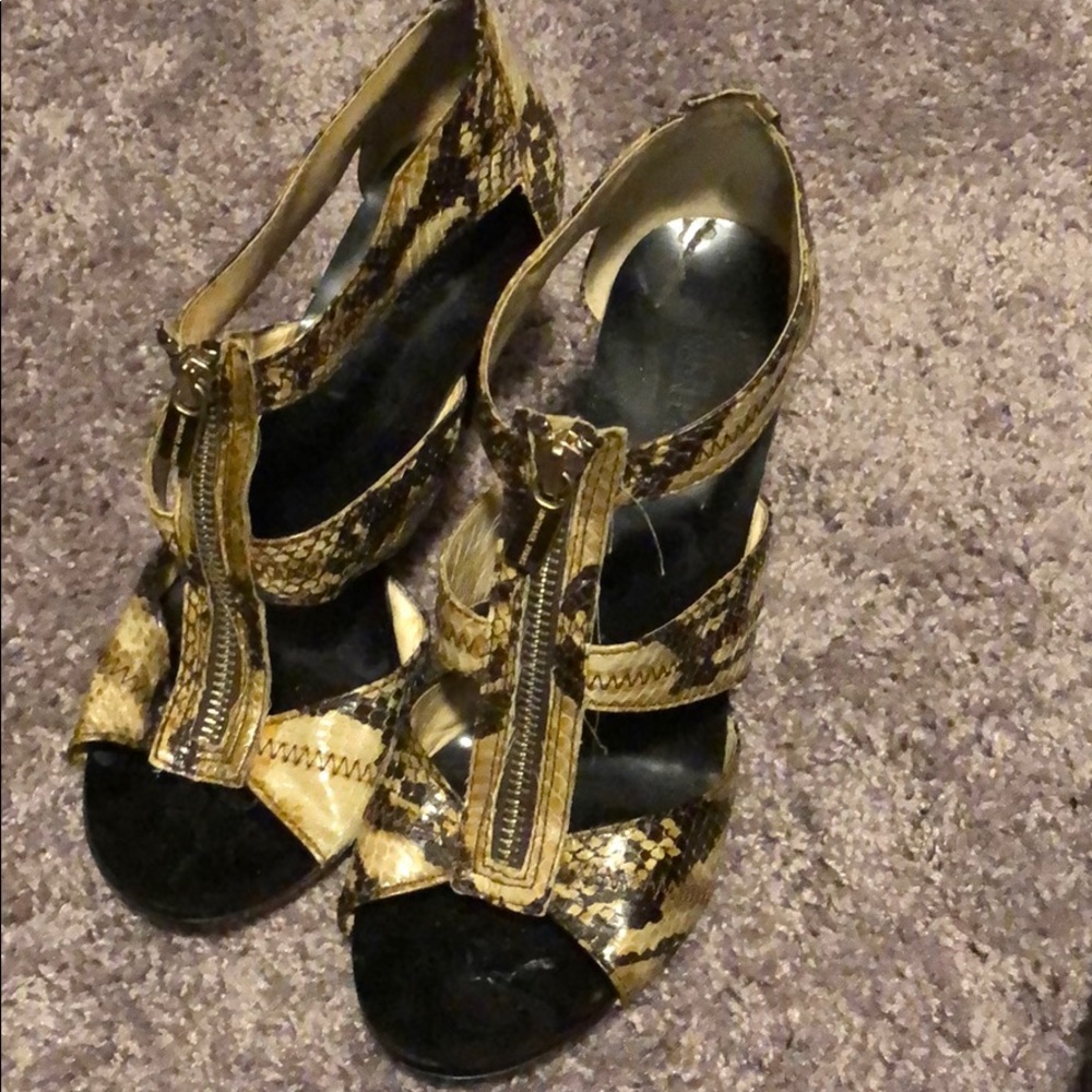 Michael Kors snake skin heels